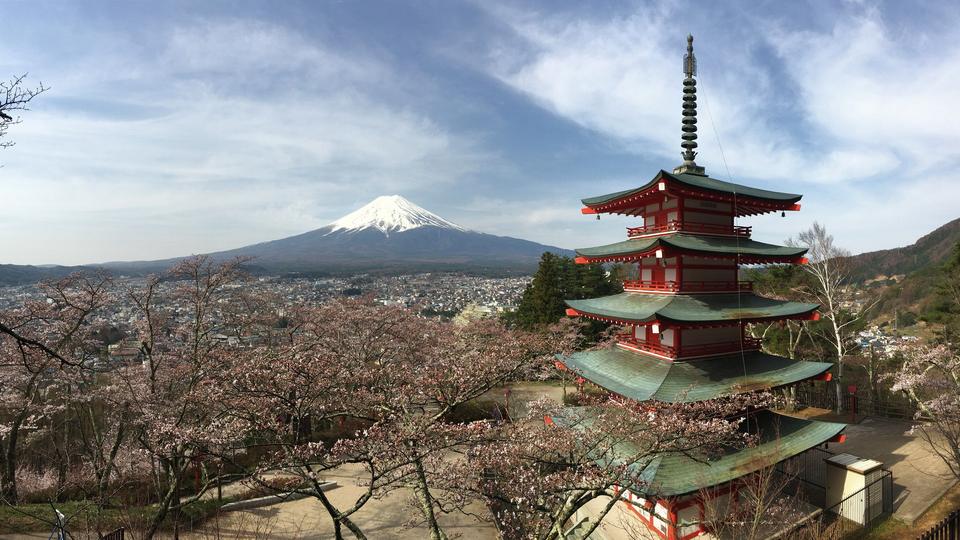 Travel scene representing Japan