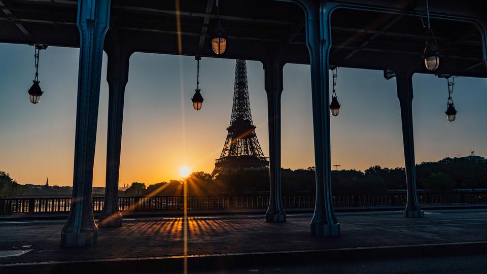 Travel scene representing France