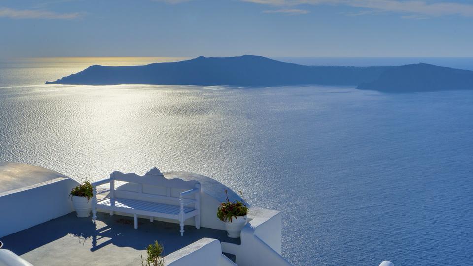 Travel scene representing Greece