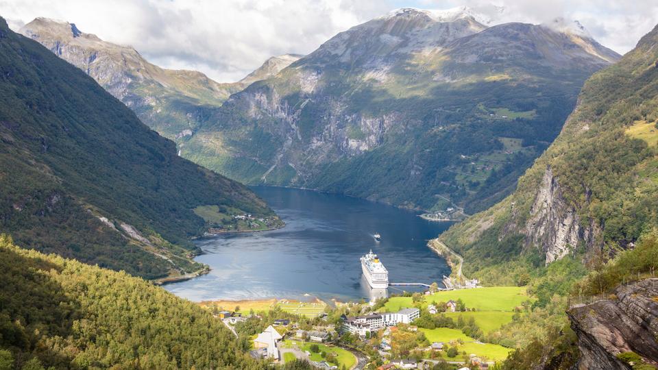 Travel scene representing Norway