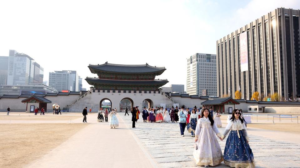 Travel scene representing South Korea