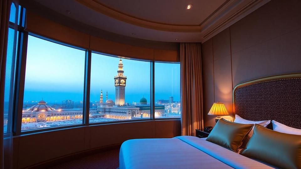 A Haram facing suite view from a five star residence